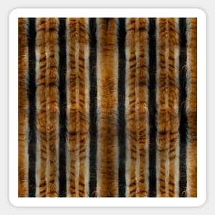 Stripes and Fur - Printed Faux Hide Sticker